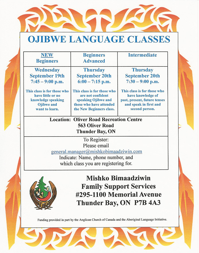 Ojibwe Language Class 2018